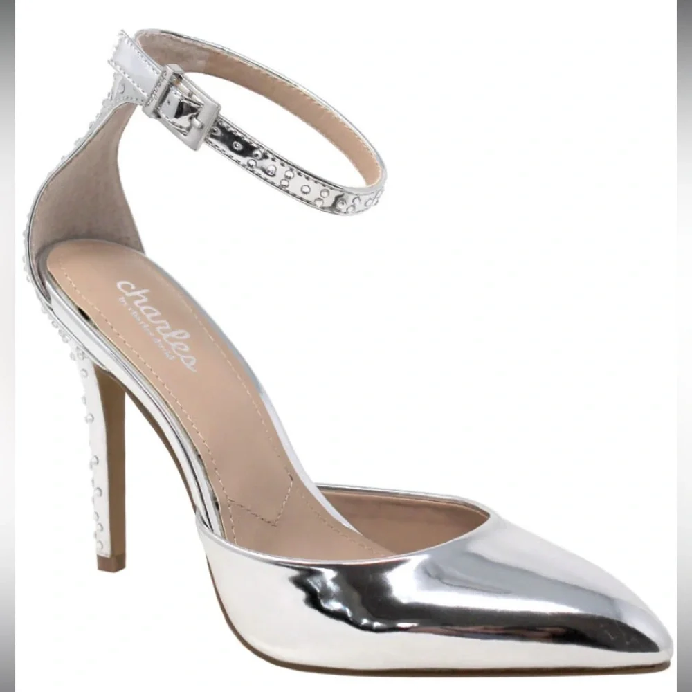 CHARLES BY CHARLES DAVID Poison Ankle Strap Pumps Size 7.5